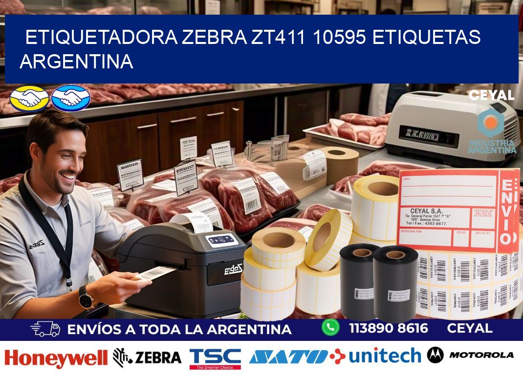 etiquetadora zebra zt411 10595 etiquetas argentina
