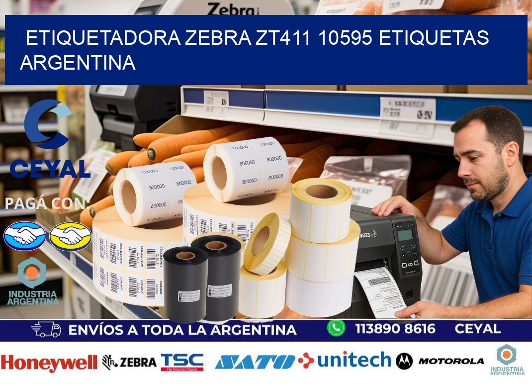 etiquetadora zebra zt411 10595 etiquetas argentina