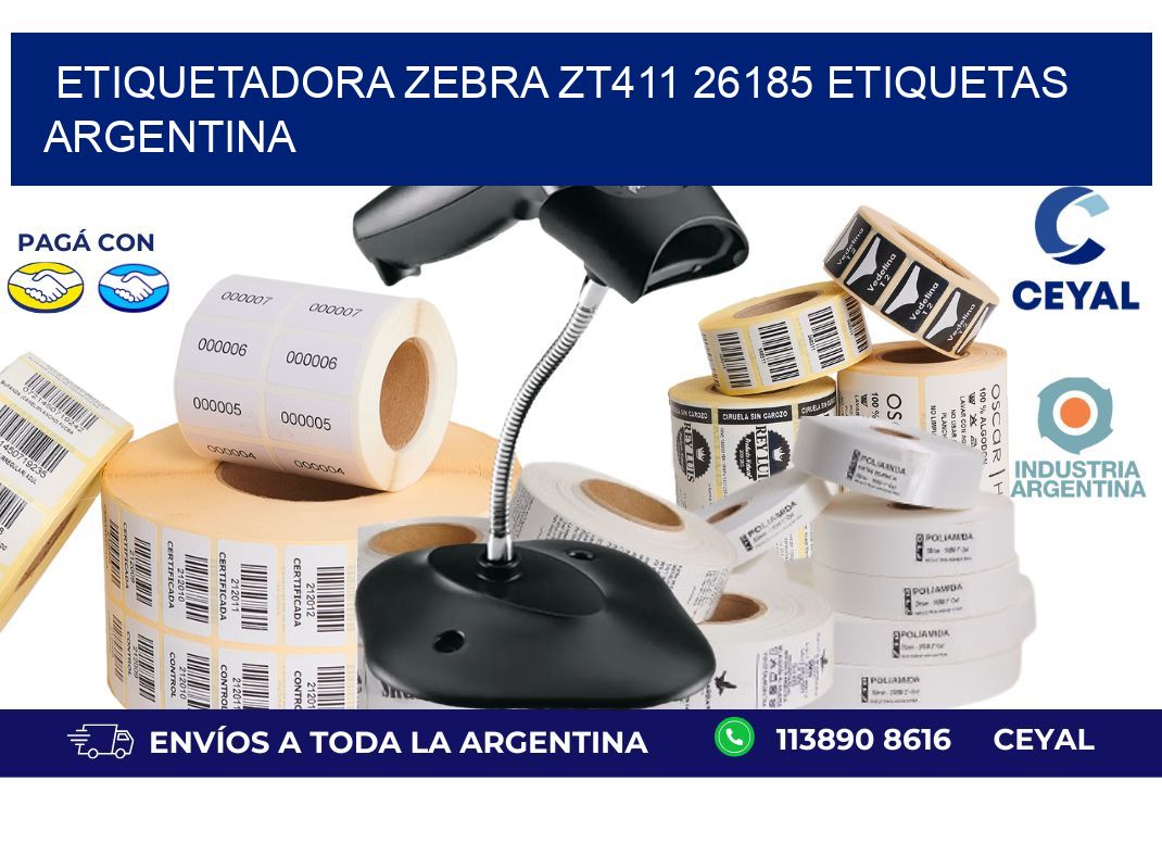 etiquetadora zebra zt411 26185 etiquetas argentina