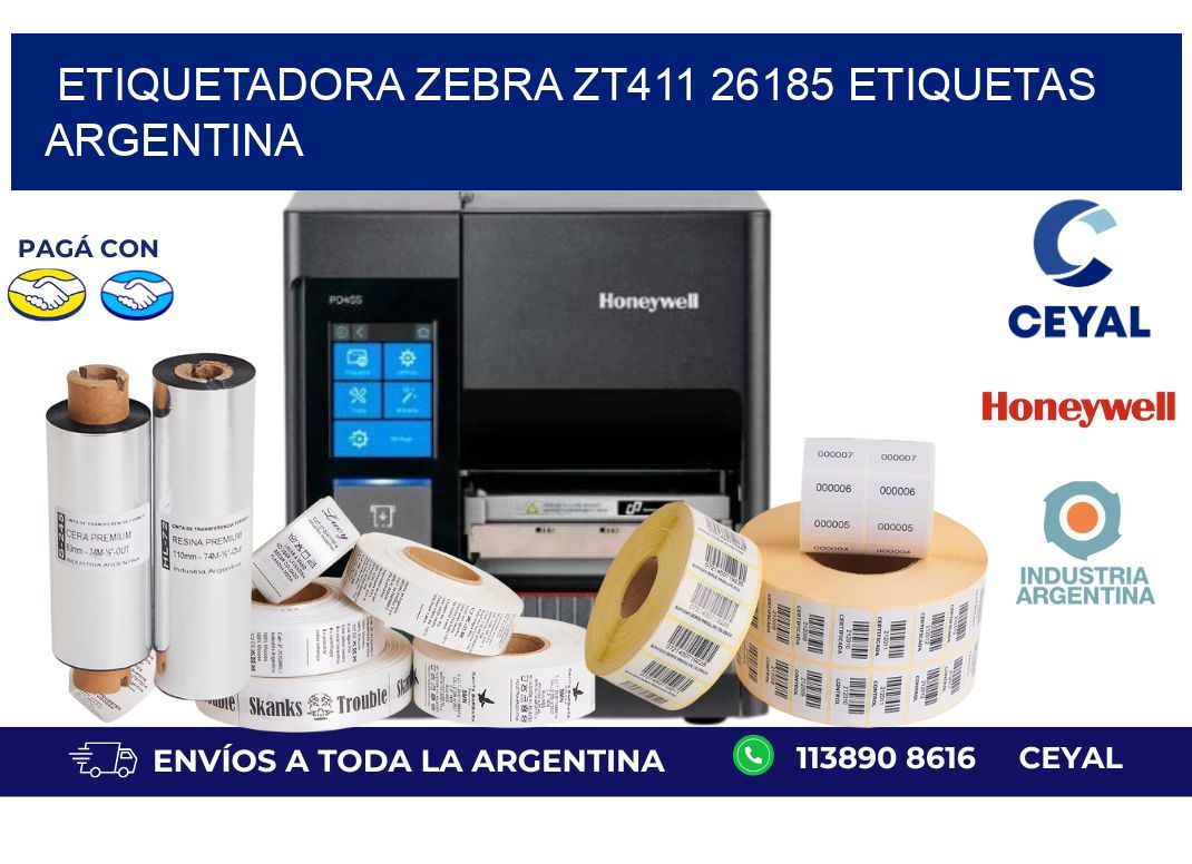etiquetadora zebra zt411 26185 etiquetas argentina