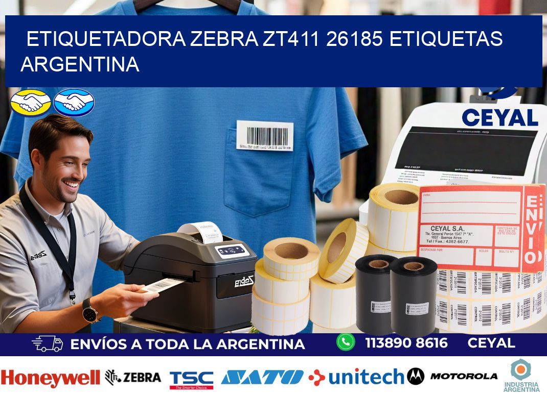 etiquetadora zebra zt411 26185 etiquetas argentina