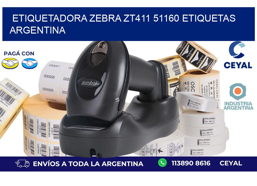etiquetadora zebra zt411 51160 etiquetas argentina