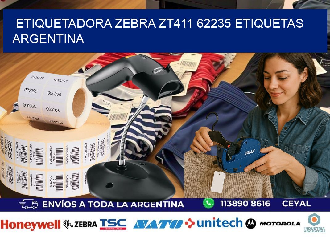 etiquetadora zebra zt411 62235 etiquetas argentina