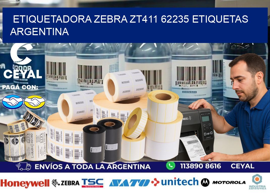 etiquetadora zebra zt411 62235 etiquetas argentina