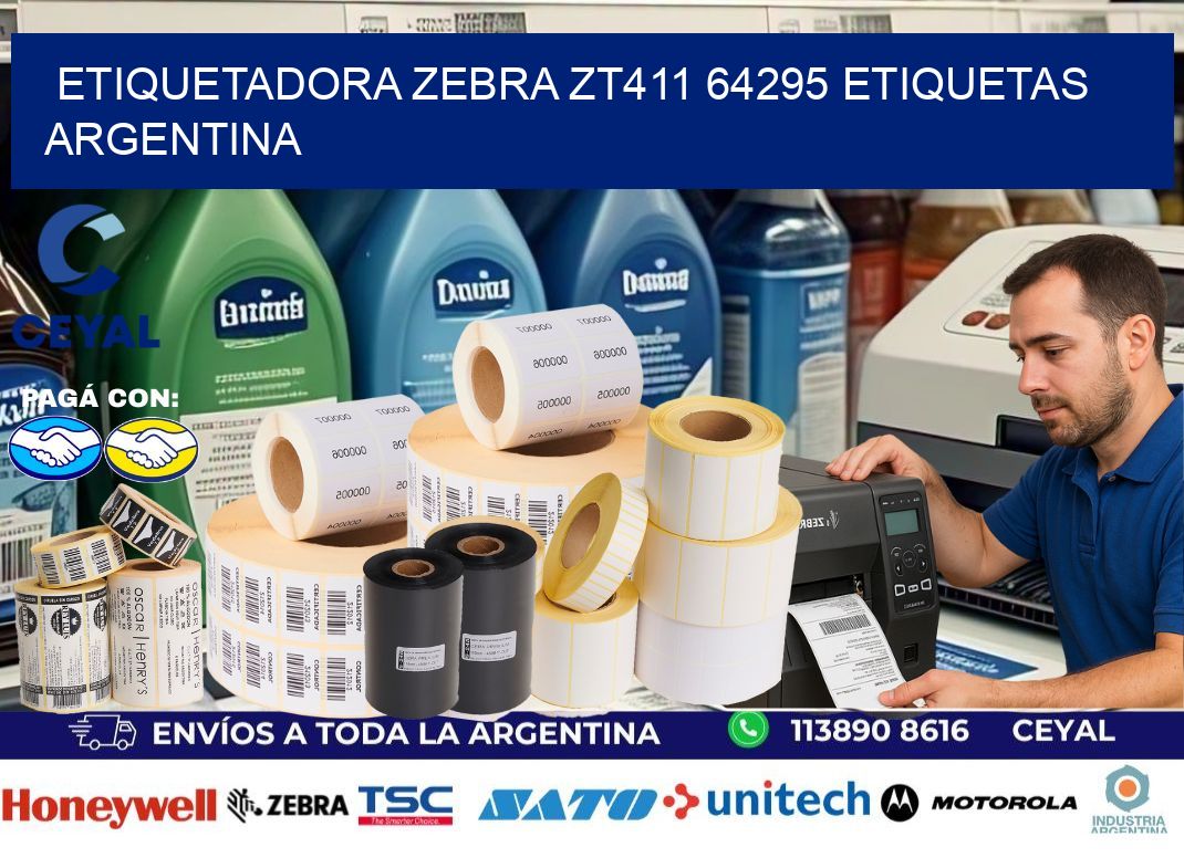 etiquetadora zebra zt411 64295 etiquetas argentina