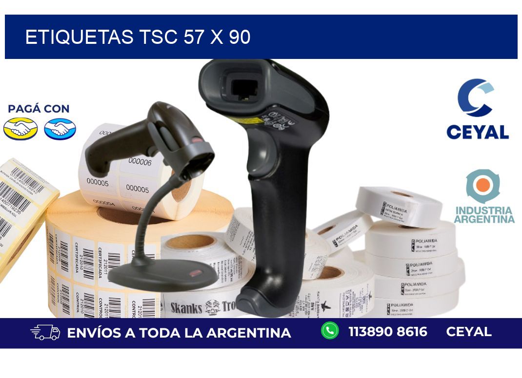 etiquetas tsc 57 x 90