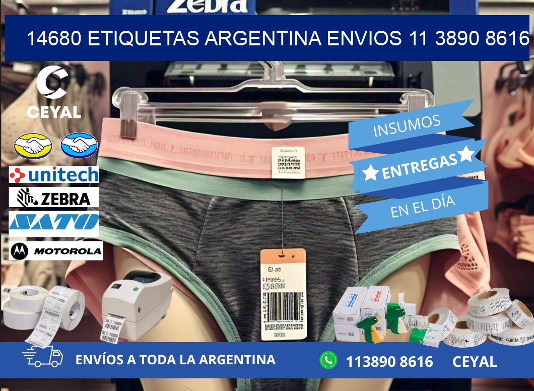 14680 ETIQUETAS ARGENTINA ENVIOS 11 3890 8616