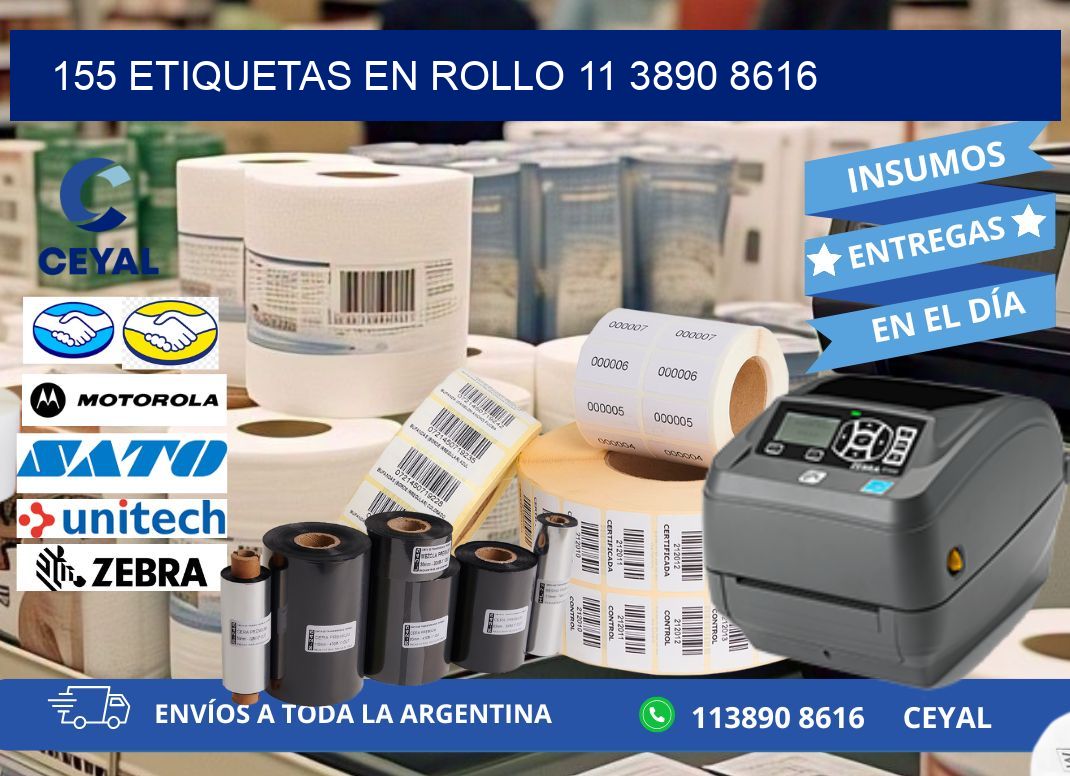 155 ETIQUETAS EN ROLLO 11 3890 8616