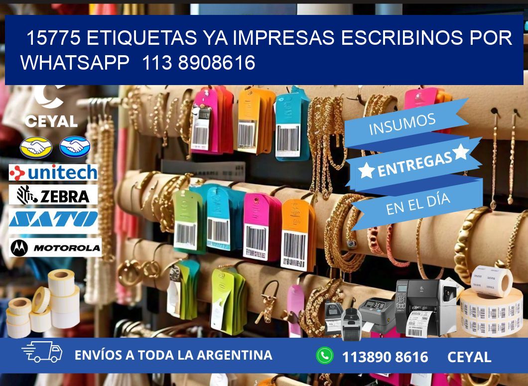 15775 ETIQUETAS YA IMPRESAS ESCRIBINOS POR WHATSAPP  113 8908616