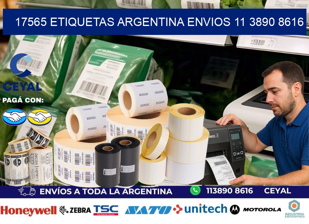 17565 ETIQUETAS ARGENTINA ENVIOS 11 3890 8616