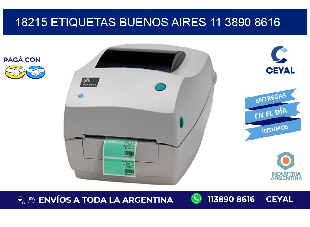 18215 ETIQUETAS BUENOS AIRES 11 3890 8616