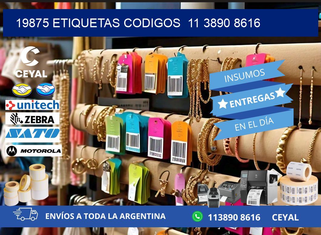 19875 ETIQUETAS CODIGOS  11 3890 8616