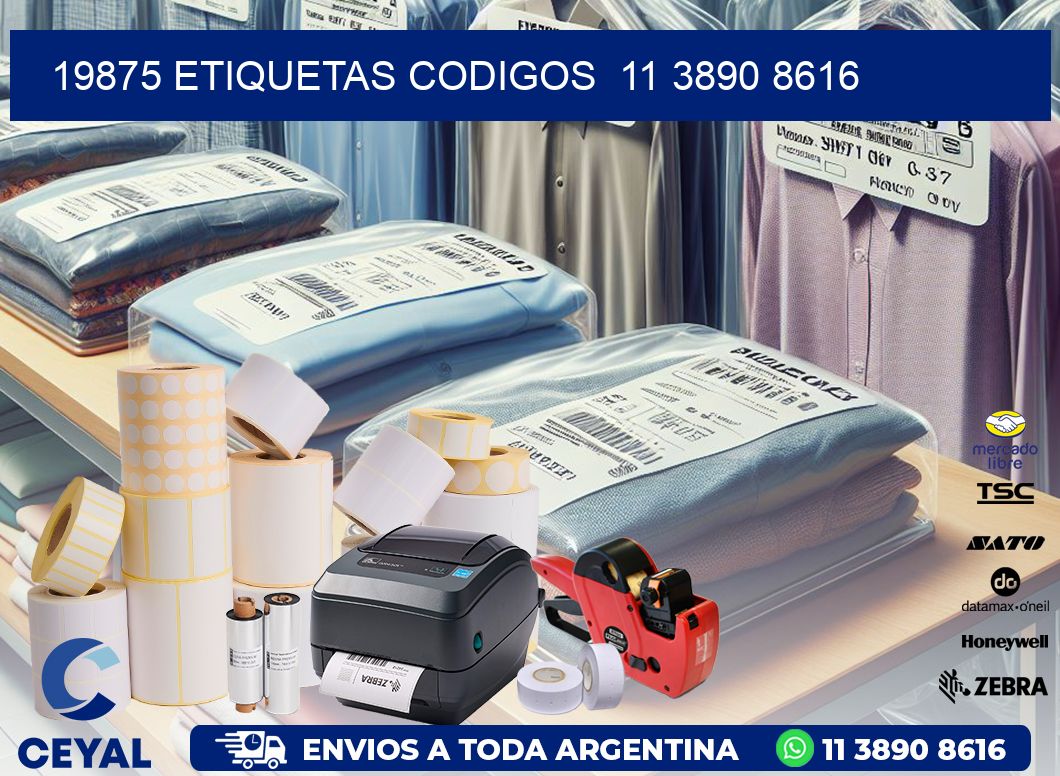 19875 ETIQUETAS CODIGOS  11 3890 8616