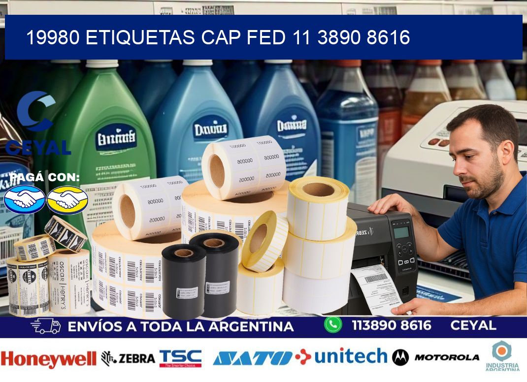 19980 ETIQUETAS CAP FED 11 3890 8616