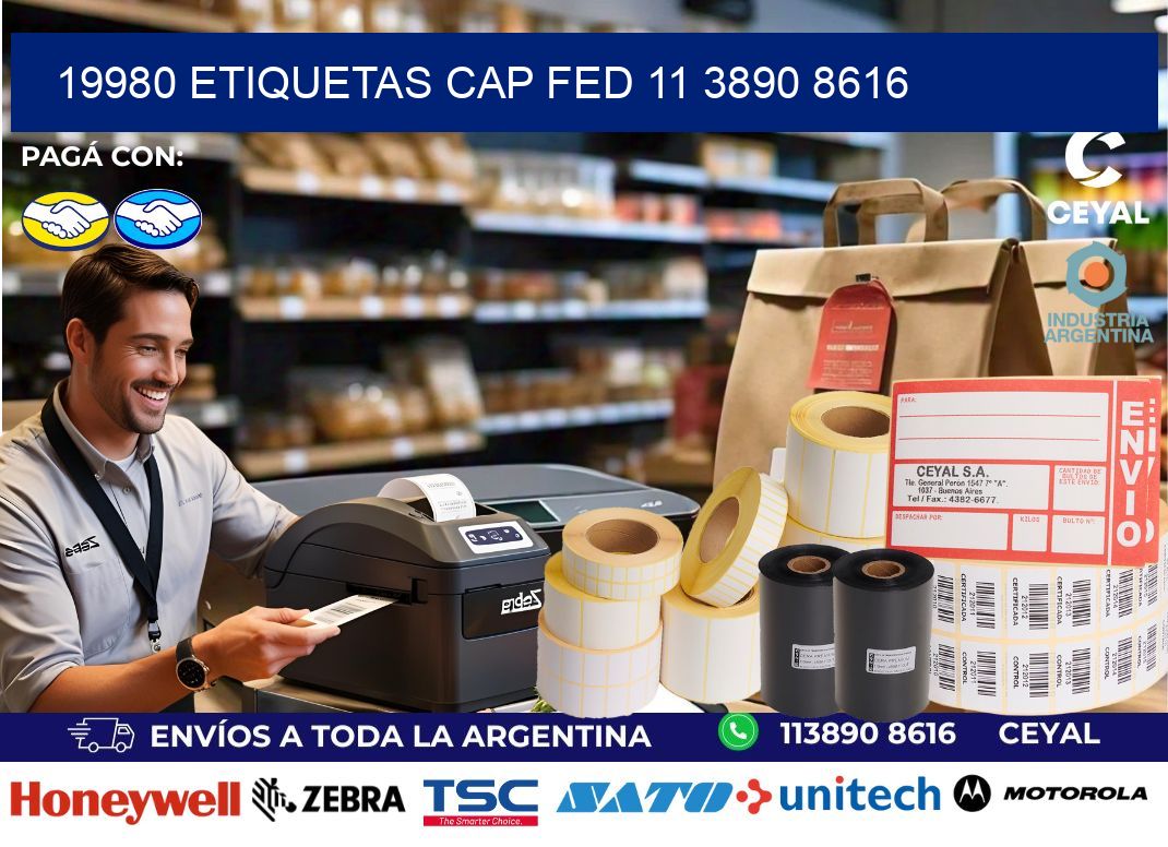 19980 ETIQUETAS CAP FED 11 3890 8616