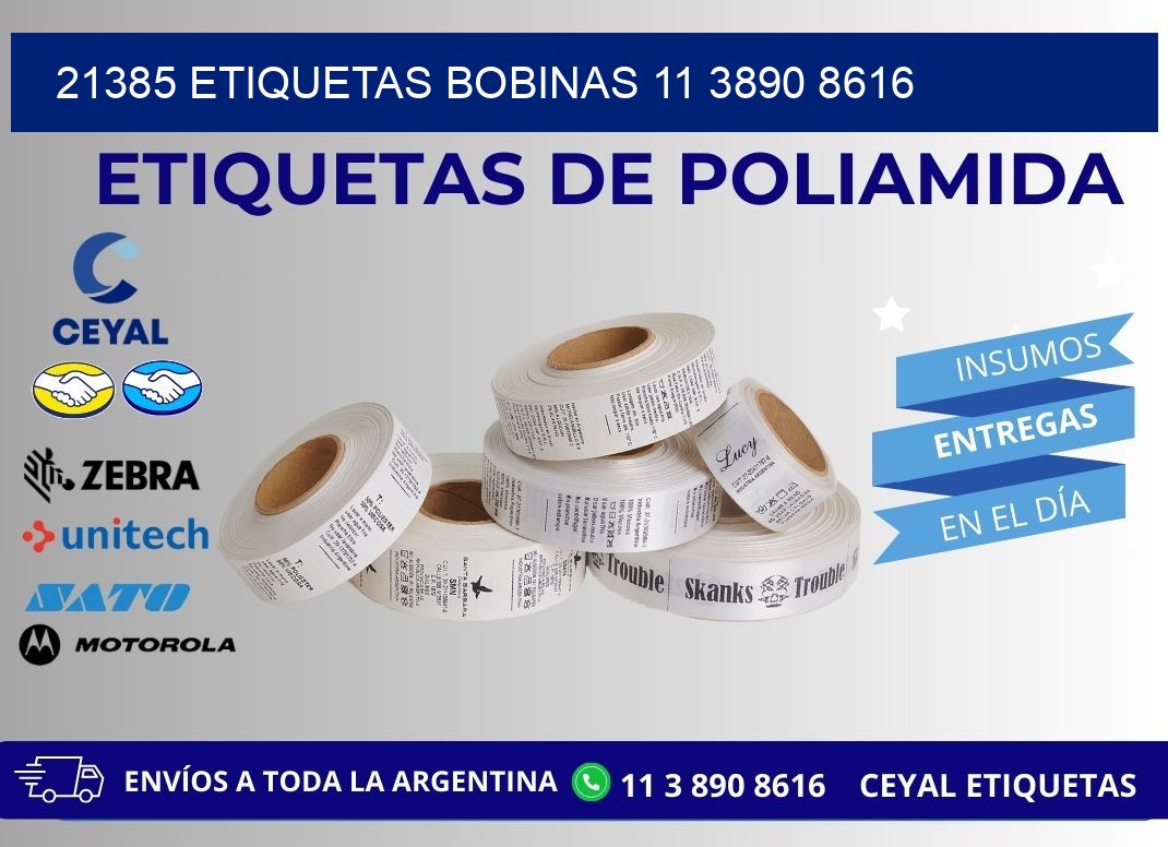 21385 ETIQUETAS BOBINAS 11 3890 8616