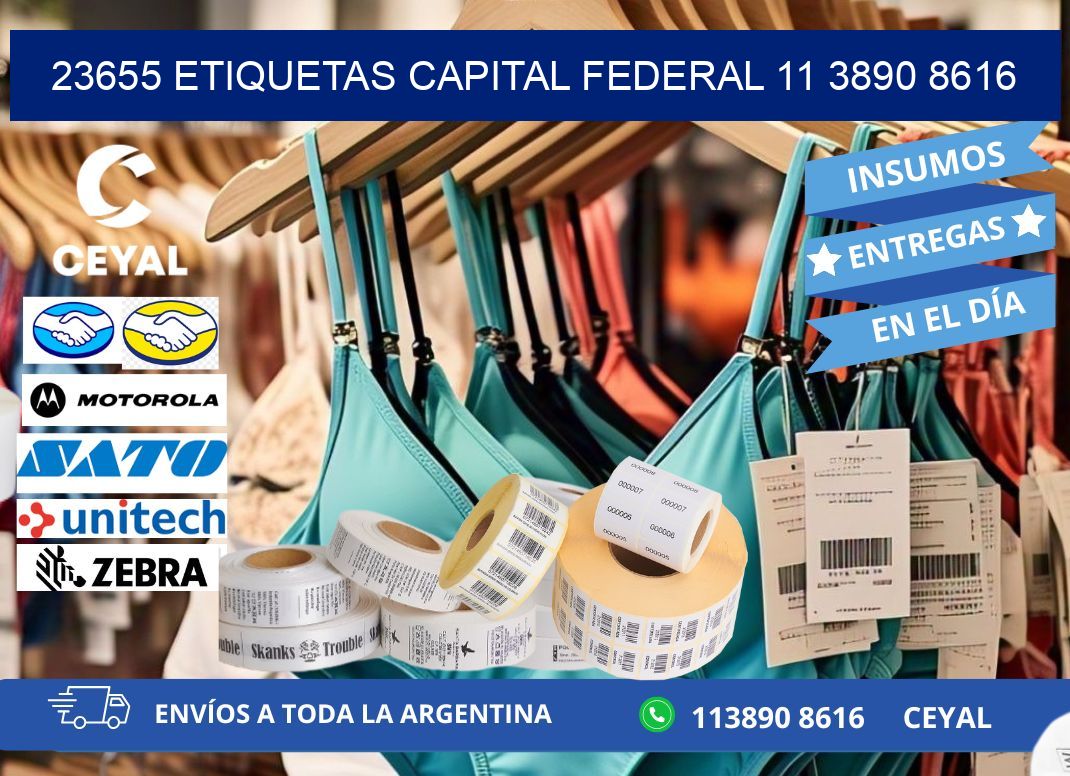 23655 ETIQUETAS CAPITAL FEDERAL 11 3890 8616