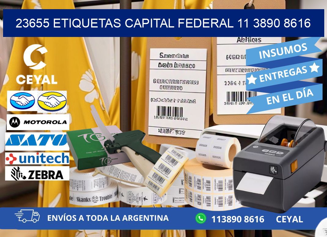 23655 ETIQUETAS CAPITAL FEDERAL 11 3890 8616