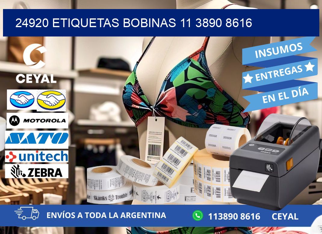 24920 ETIQUETAS BOBINAS 11 3890 8616