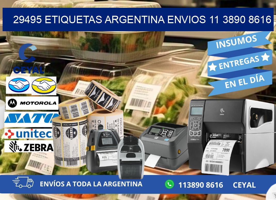 29495 ETIQUETAS ARGENTINA ENVIOS 11 3890 8616