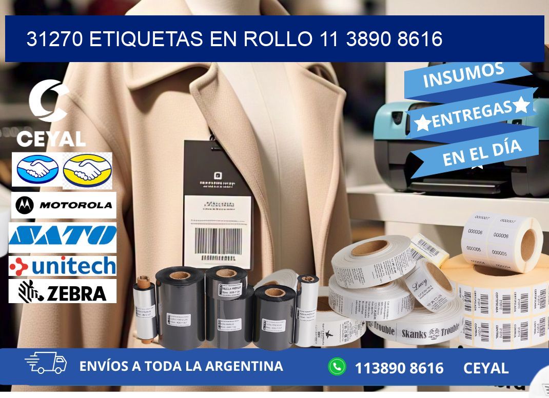 31270 ETIQUETAS EN ROLLO 11 3890 8616