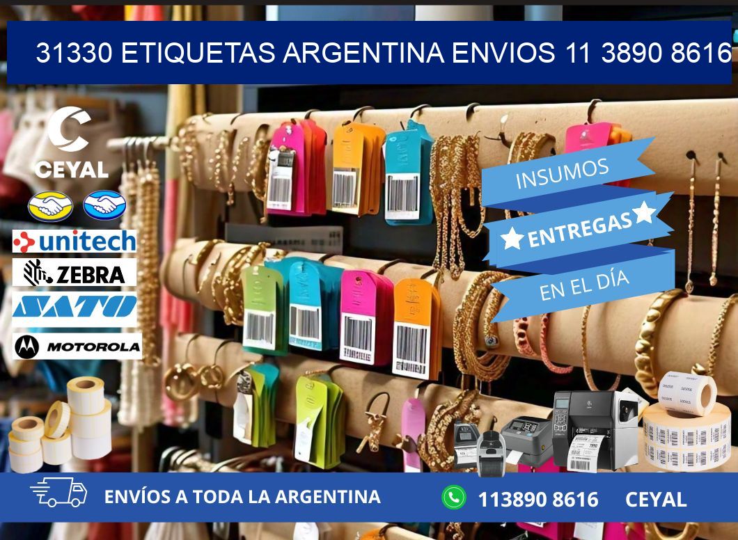 31330 ETIQUETAS ARGENTINA ENVIOS 11 3890 8616