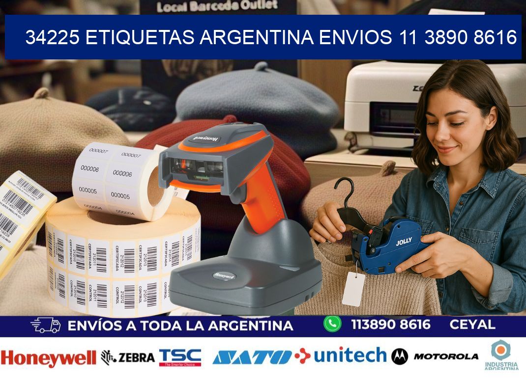 34225 ETIQUETAS ARGENTINA ENVIOS 11 3890 8616