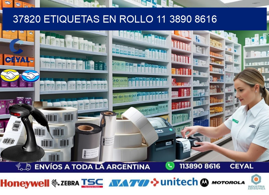 37820 ETIQUETAS EN ROLLO 11 3890 8616