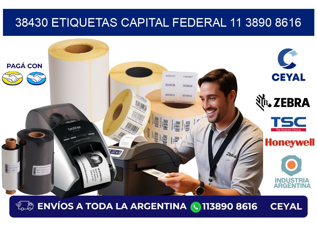 38430 ETIQUETAS CAPITAL FEDERAL 11 3890 8616