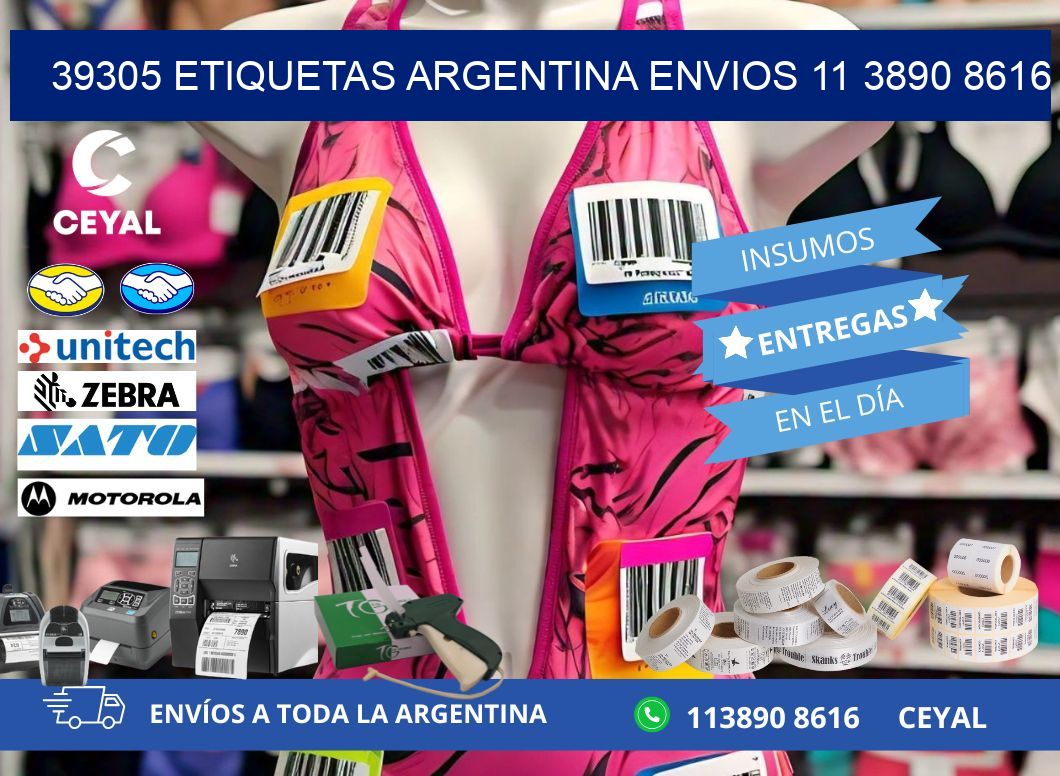 39305 ETIQUETAS ARGENTINA ENVIOS 11 3890 8616