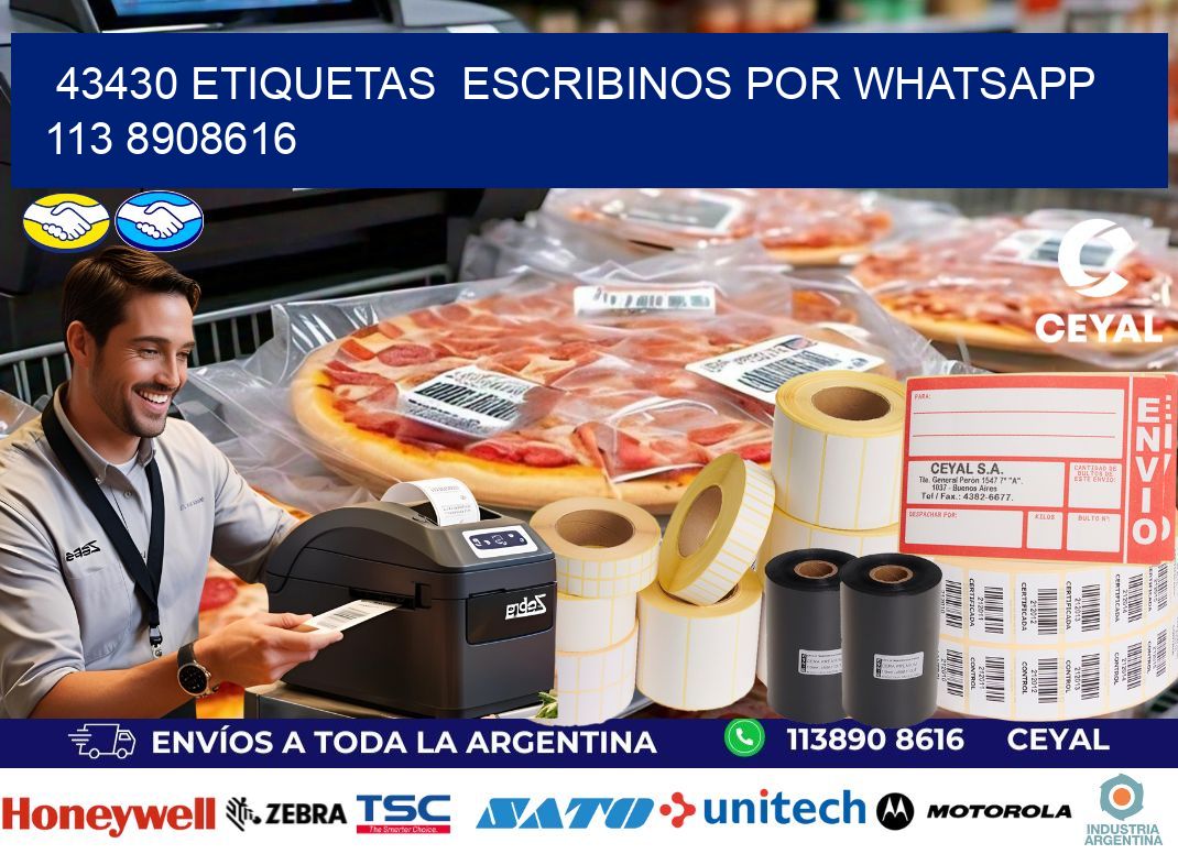 43430 ETIQUETAS  ESCRIBINOS POR WHATSAPP  113 8908616