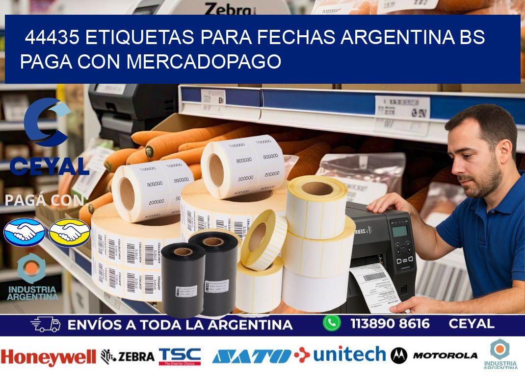 44435 ETIQUETAS PARA FECHAS ARGENTINA BS PAGA CON MERCADOPAGO