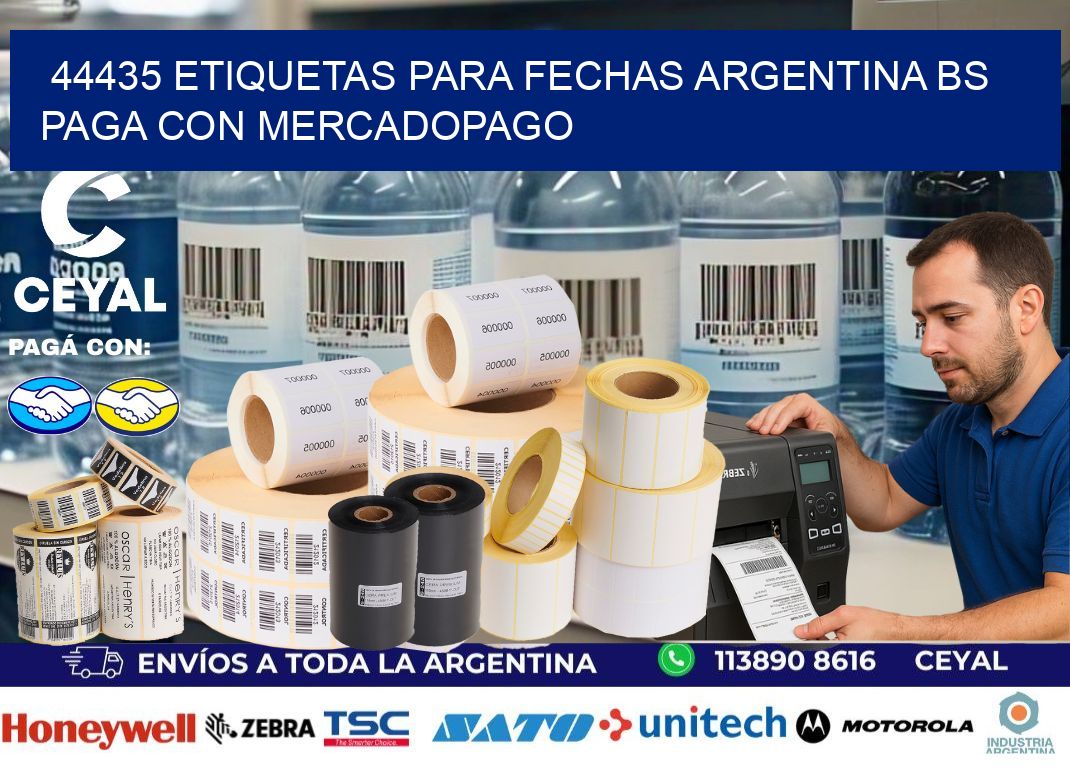 44435 ETIQUETAS PARA FECHAS ARGENTINA BS PAGA CON MERCADOPAGO