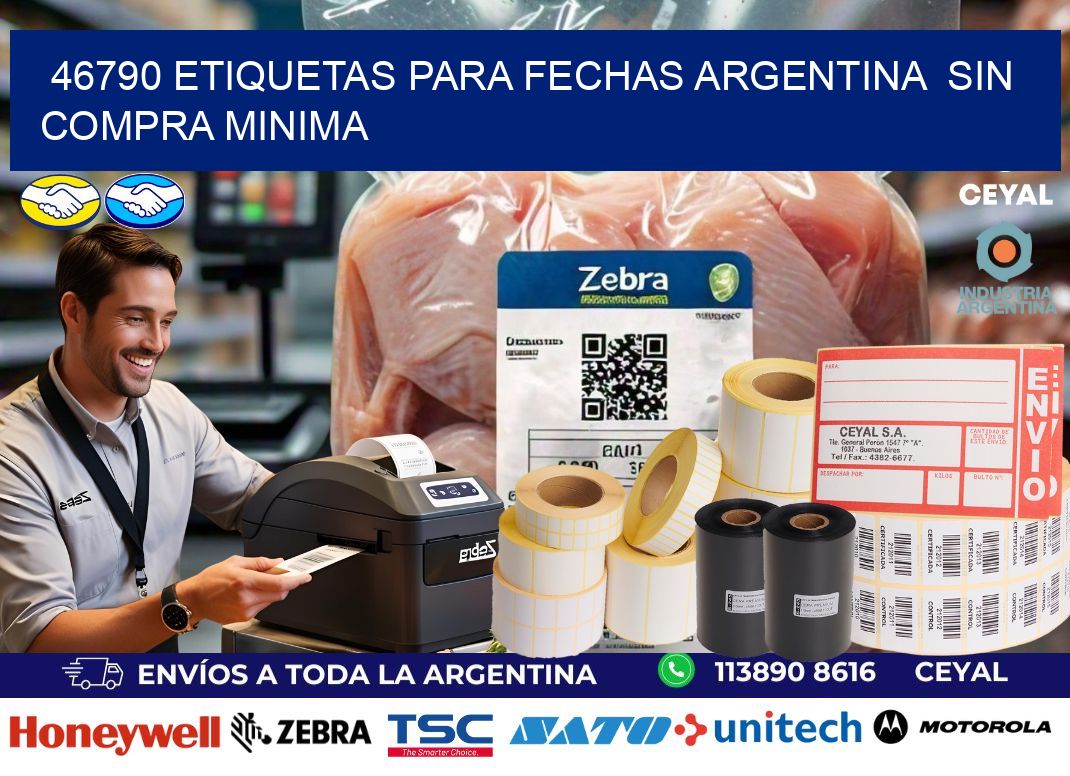 46790 ETIQUETAS PARA FECHAS ARGENTINA  SIN COMPRA MINIMA