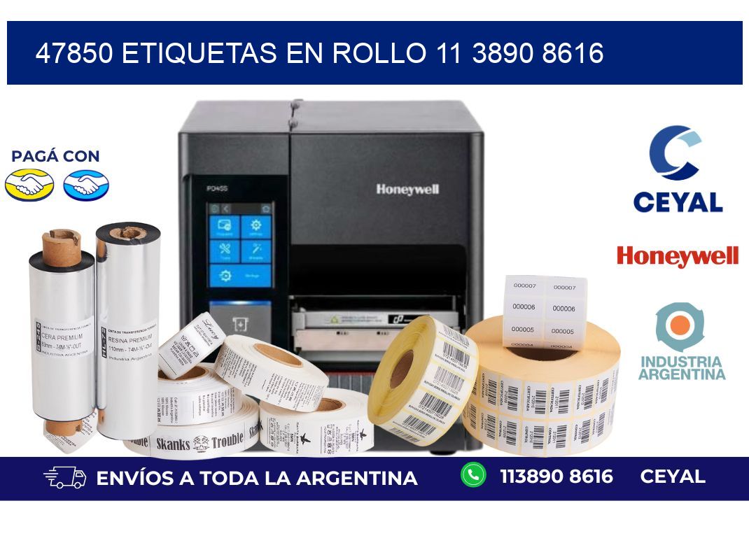 47850 ETIQUETAS EN ROLLO 11 3890 8616