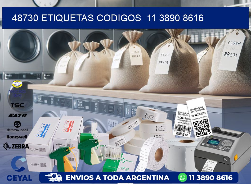 48730 ETIQUETAS CODIGOS 11 3890 8616