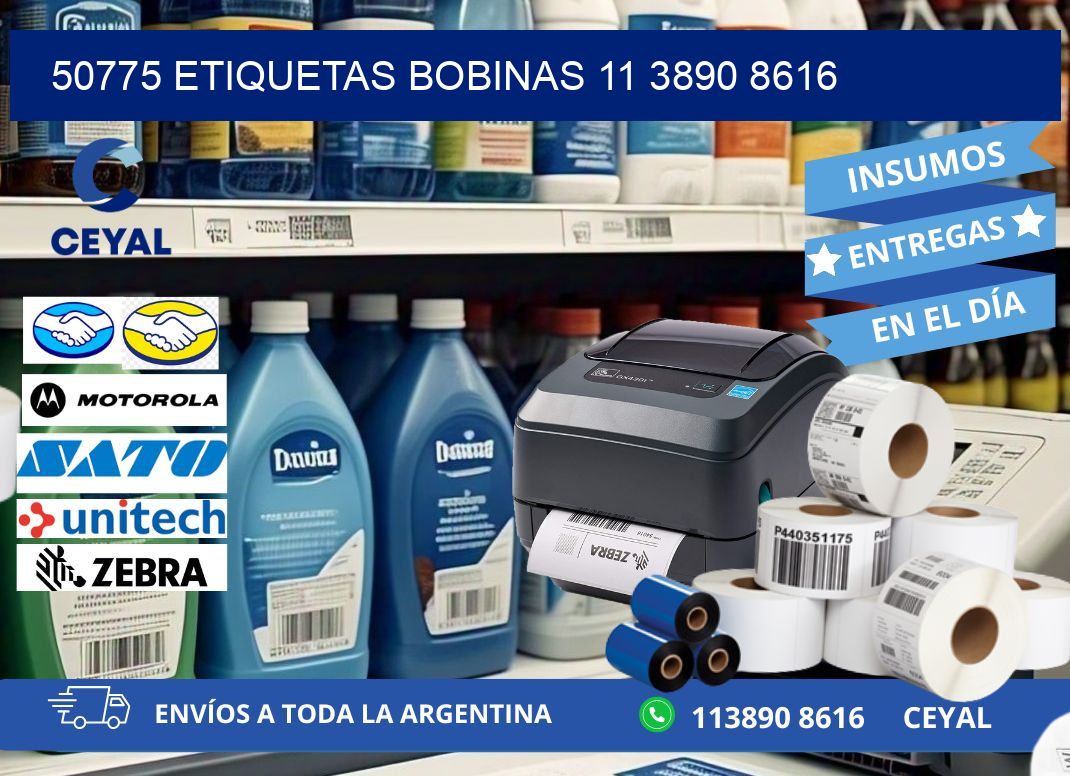 50775 ETIQUETAS BOBINAS 11 3890 8616