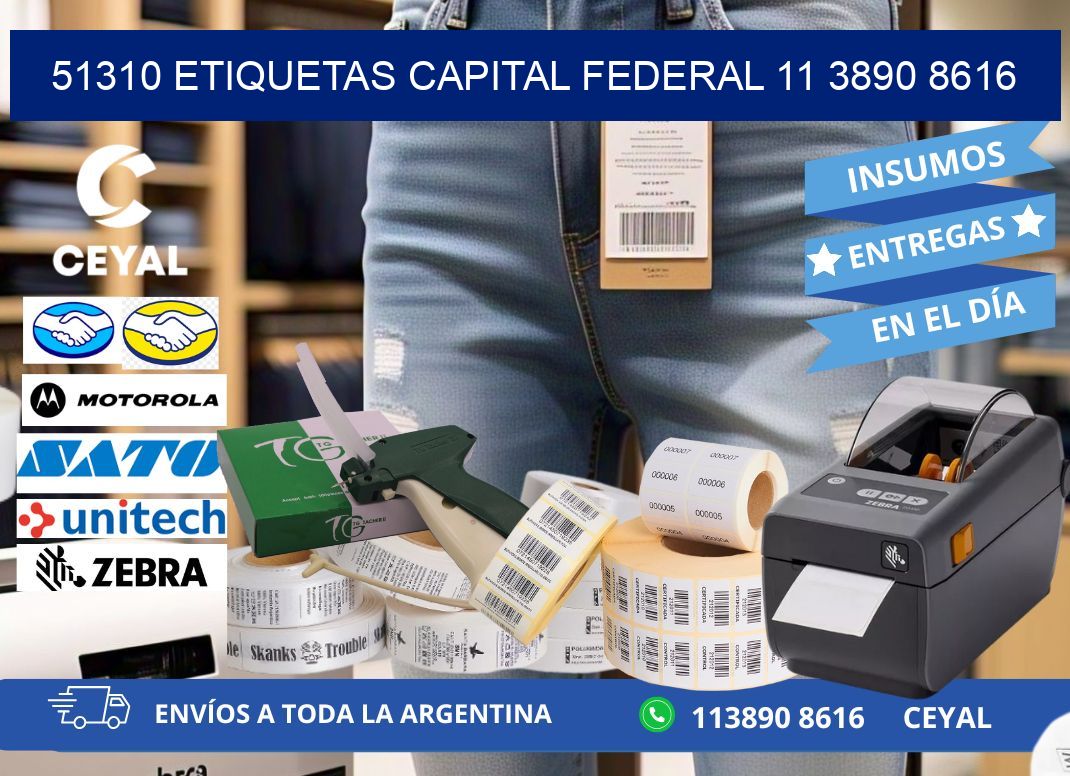 51310 ETIQUETAS CAPITAL FEDERAL 11 3890 8616
