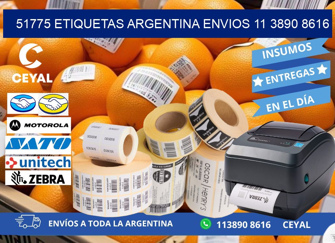 51775 ETIQUETAS ARGENTINA ENVIOS 11 3890 8616