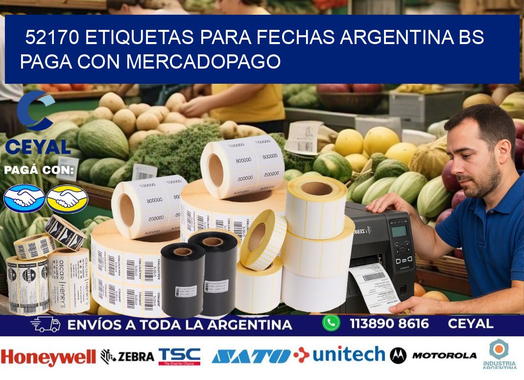 52170 ETIQUETAS PARA FECHAS ARGENTINA BS PAGA CON MERCADOPAGO