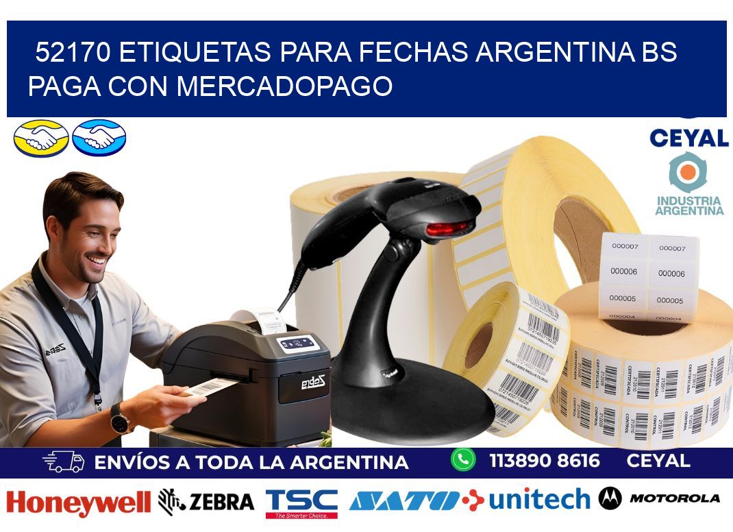 52170 ETIQUETAS PARA FECHAS ARGENTINA BS PAGA CON MERCADOPAGO