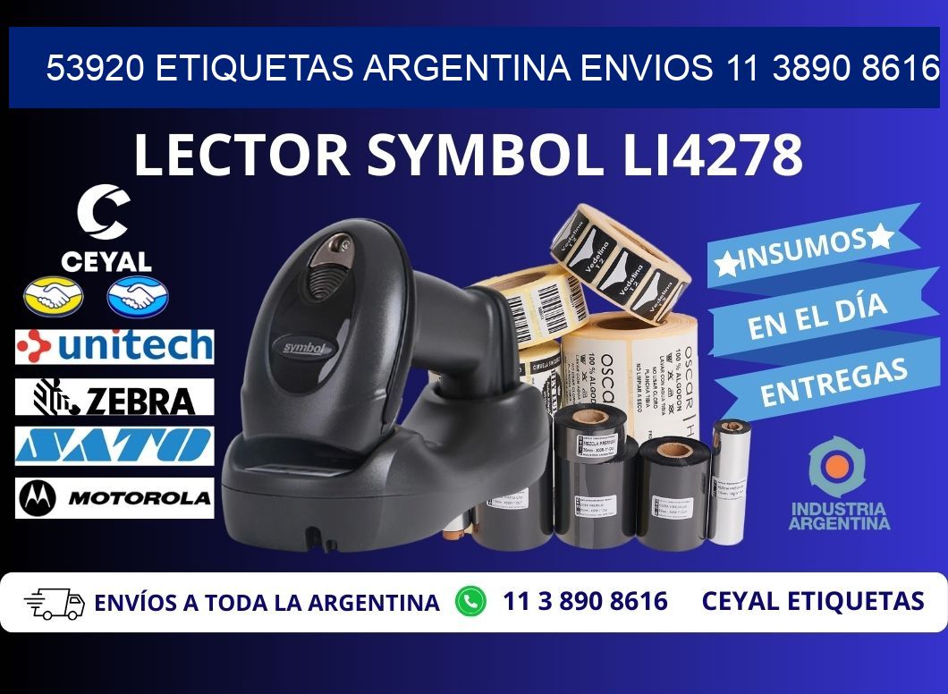 53920 ETIQUETAS ARGENTINA ENVIOS 11 3890 8616