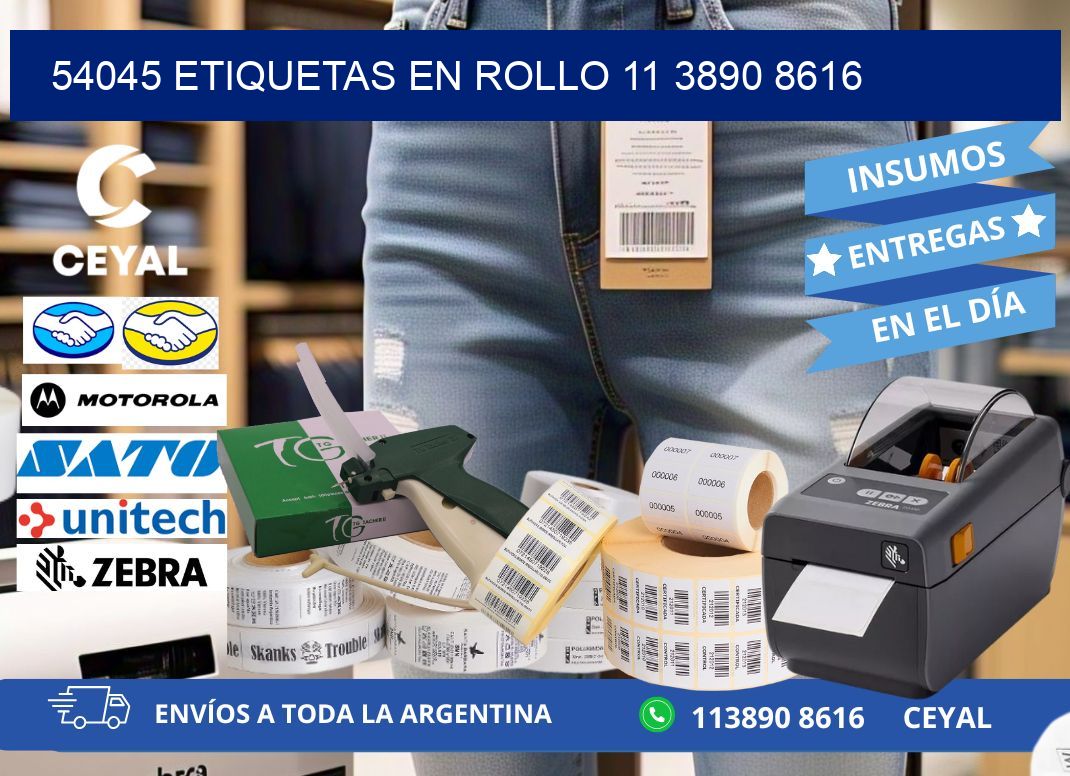 54045 ETIQUETAS EN ROLLO 11 3890 8616