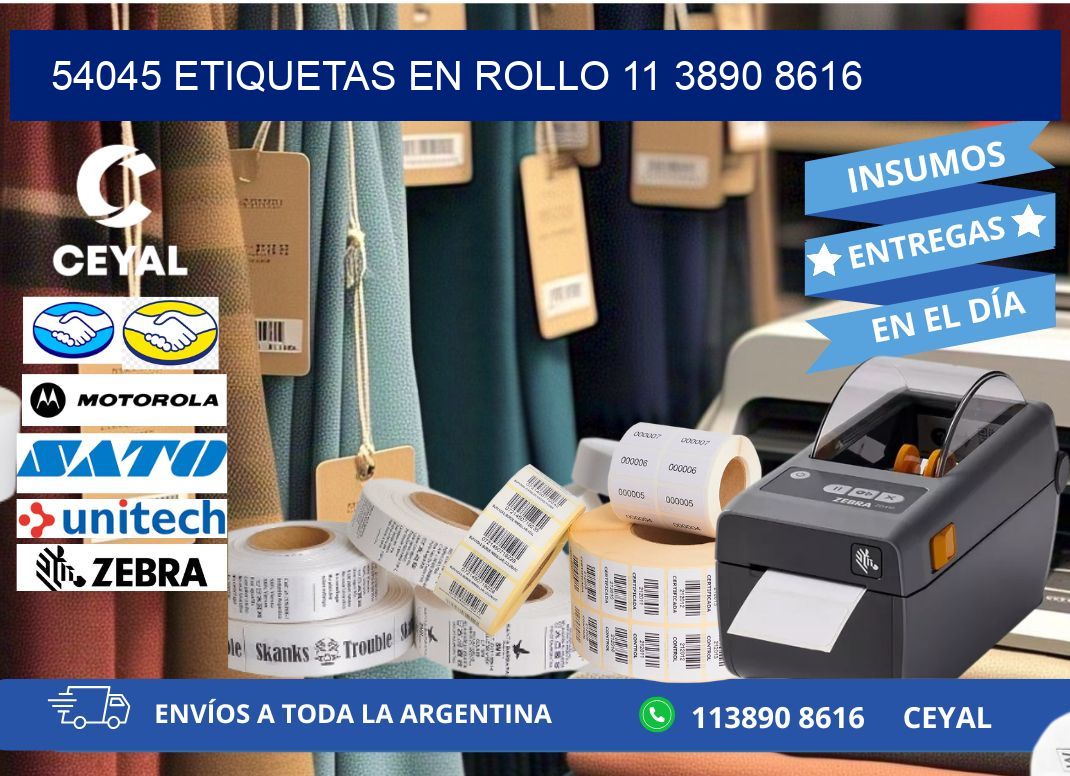 54045 ETIQUETAS EN ROLLO 11 3890 8616