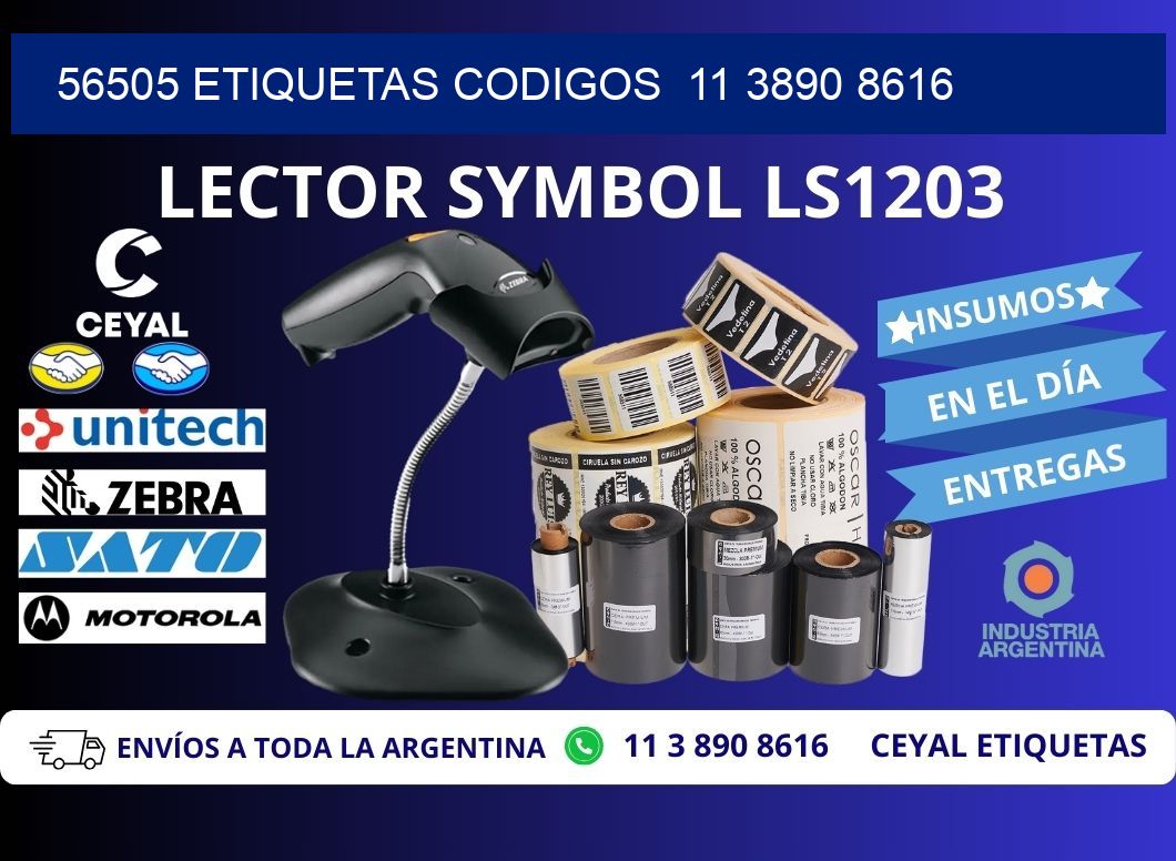 56505 ETIQUETAS CODIGOS  11 3890 8616