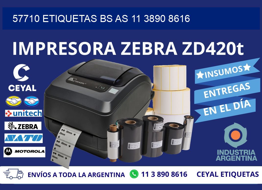 57710 ETIQUETAS BS AS 11 3890 8616