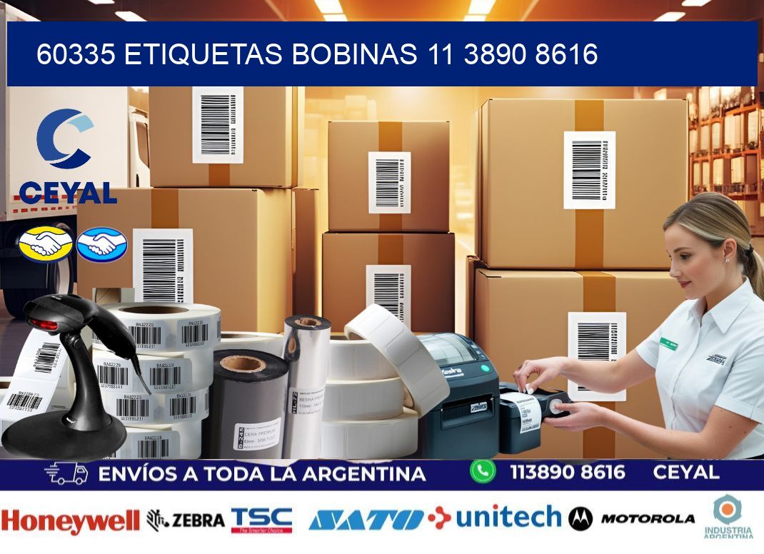 60335 ETIQUETAS BOBINAS 11 3890 8616