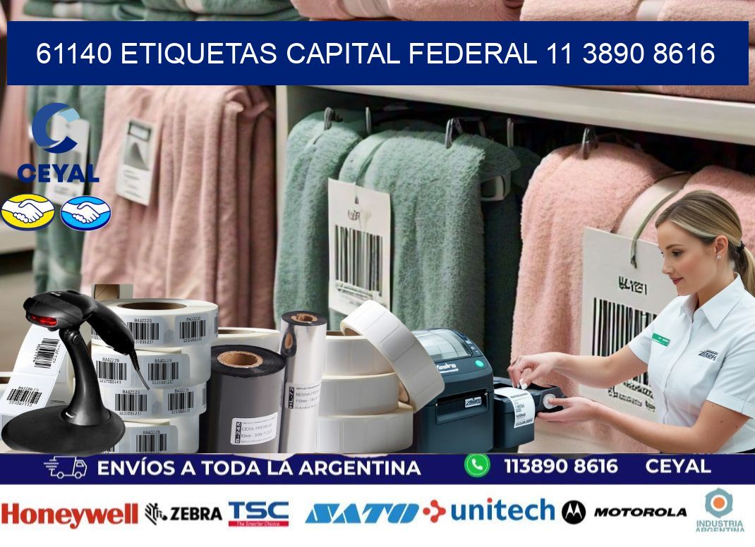 61140 ETIQUETAS CAPITAL FEDERAL 11 3890 8616