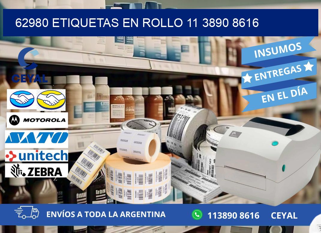 62980 ETIQUETAS EN ROLLO 11 3890 8616