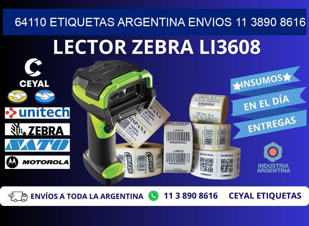 64110 ETIQUETAS ARGENTINA ENVIOS 11 3890 8616